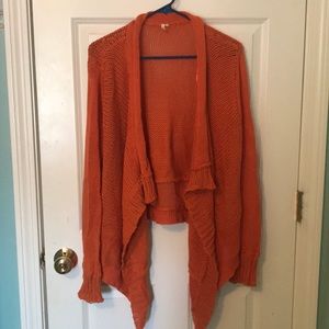 Orange Rip Curl cardigan